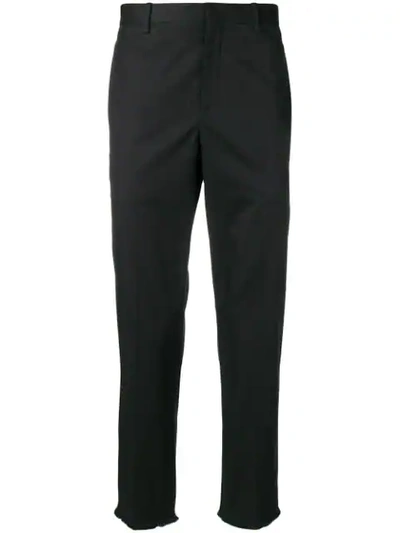 Neil Barrett Tailored Cropped Trousers In Black