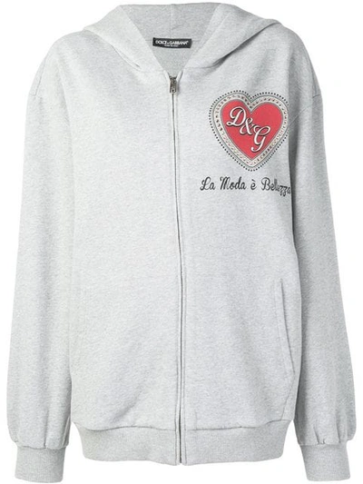 Dolce & Gabbana Hoodie In Grey