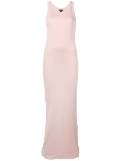 Ann Demeulemeester Fitted Long Dress In Pink