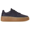 Nike Women's Air Force 1 Sage Low Lx Casual Shoes In Brown Size 7.0 Leather/suede