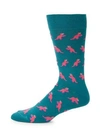 Paul Smith Dinosaur Socks In Teal