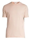 Sunspel Classic Crewneck Cotton Tee In Pale Pink
