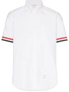 Thom Browne Grosgrain Cuff Oxford Shirt - White