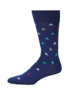 Paul Smith Star Mid-calf Socks In Blue