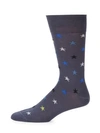 Paul Smith Star Mid-calf Socks In Grey