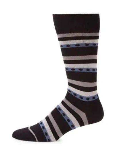 Paul Smith Men's Matic Mid-calf Socks In Black