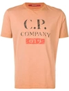 C.p. Company Vintage Logo Print T-shirt In Brown
