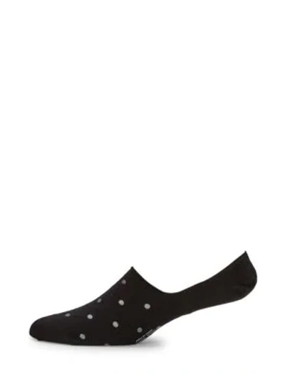 Paul Smith Tiny Dot No-show Socks In Black