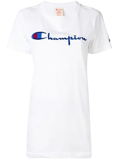 Champion Embroidered Logo T-shirt - White