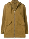 Aspesi Short Flared Parka - Brown