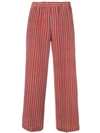Aspesi Striped Flare Trousers - Orange