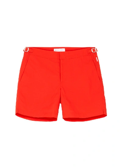 Orlebar Brown "bulldog Sport" Swim Shorts In Orange