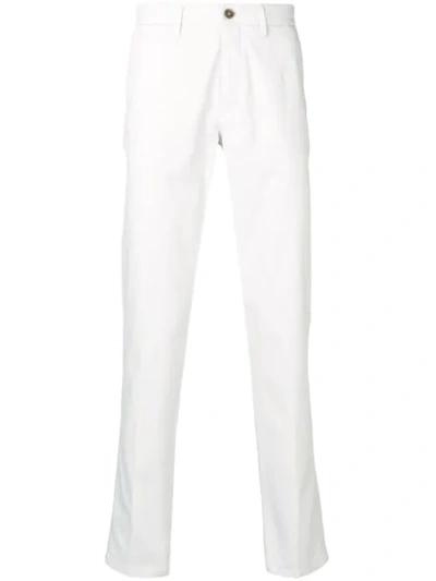 Corneliani Straight Leg Chinos In White