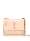 Saint Laurent Sunset Shoulder Bag In Neutrals