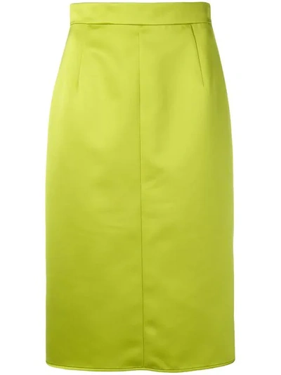 N°21 Midi Pencil Skirt In Green