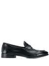 Alberto Fasciani Vulcano Penny Loafers In Black