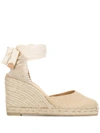 Castaã±er Castañer Carina Wedge Espadrilles - Neutrals