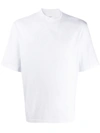 Acne Studios Mock Neck T-shirt Optic White In Optisches Weiss