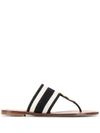 Tory Burch Disc Thong Sandals In Black