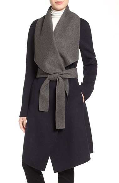 Diane Von Furstenberg Reversible Double Face Wrap Coat | ModeSens
