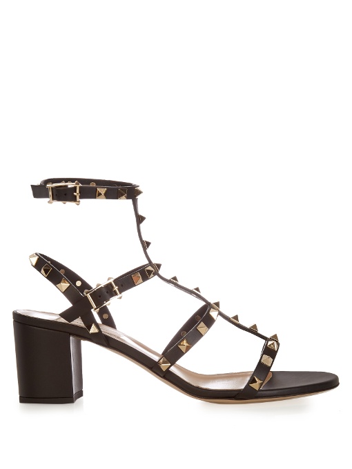 t strap block heel
