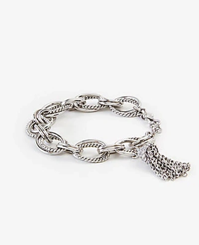 Ann Taylor Rope Chain Link Bracelet In Metallic