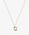 Ann Taylor Striped Initial Necklace In G