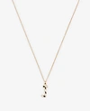 Ann Taylor Striped Initial Necklace In J