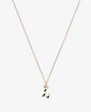 Ann Taylor Striped Initial Necklace In L
