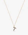 Ann Taylor Striped Initial Necklace In T