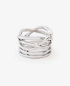 Ann Taylor Intertwined Metallic Ring In Silver