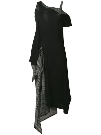 Yohji Yamamoto Layered Side Pouch Dress - Black