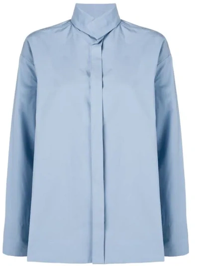Stephan Schneider Funnel Neck Shirt In Blue