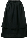 Comme Des Garçons Comme Des Garçons Layered Full Skirt - Black
