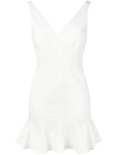 Stella Mccartney Flared Mini Dress In White