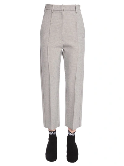 Mm6 Maison Margiela Tapered Cropped Trousers In Beige