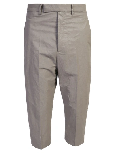 Rick Owens Cropped Trousers In Beige