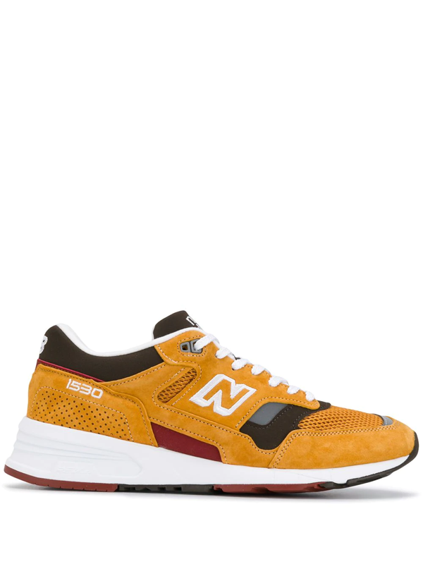 New Balance Men's 1530 Made In Uk Suede Sneakers In Orange | ModeSens