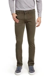 Paige Transcend Lennox Slim Tapered Leg Five Pocket Pants In River Moss