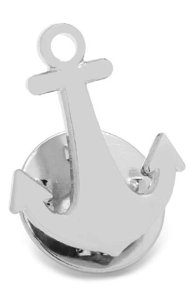 Cufflinks, Inc Anchor Lapel Pin In Silver