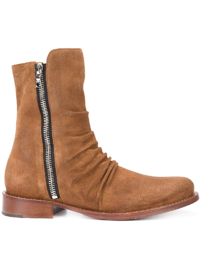 Amiri Stack Boots - Brown