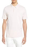 Theory Current Pique Standard Regular Fit Polo Shirt In Amethyst/white