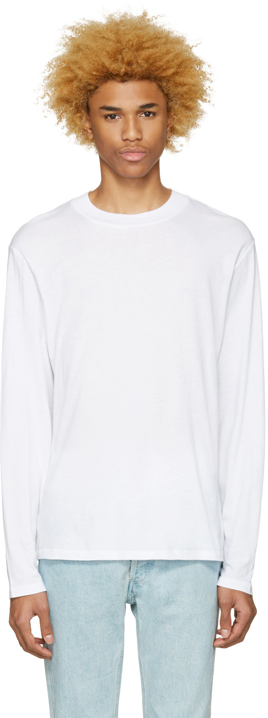 Alexander Wang T White High Neck T-shirt | ModeSens