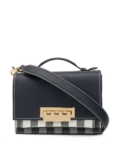 Zac Zac Posen Earthette Accordion Shoulder Bag In Blue