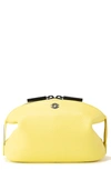 Dagne Dover Large Lola Leather Cosmetics Pouch In Sunbreak