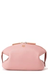 Dagne Dover Large Lola Leather Cosmetics Pouch In Wildflower