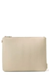 Dagne Dover Scout Extra Large Zip Top Pouch - Beige In Almond Latte