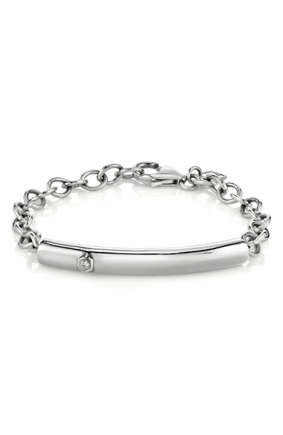 Sheryl Lowe Bezel Diamond Bar Bracelet