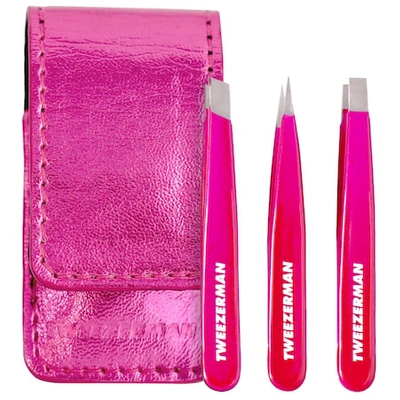 Tweezerman Micro Mini Pink Perfection Tweezer Set