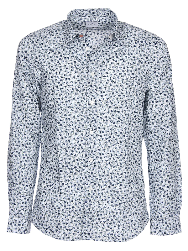 Paul Smith Ps By Printed Shirt In White | ModeSens